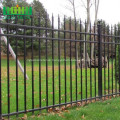 Factory price spear double rail steel fence panel